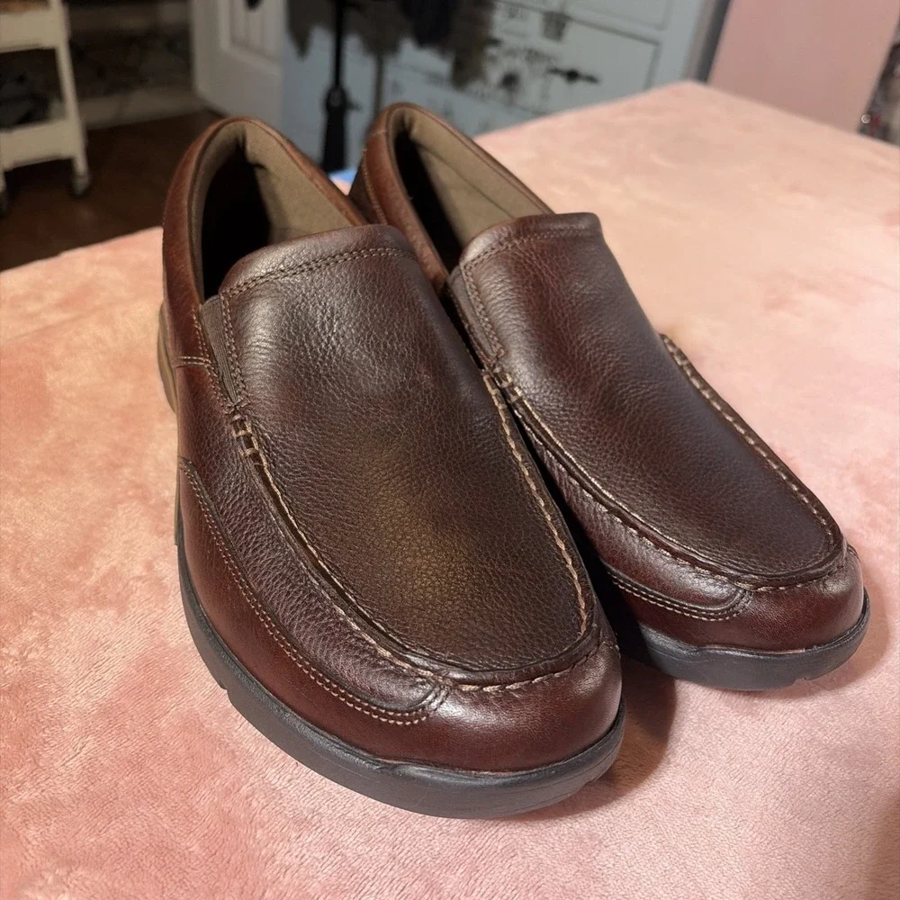 Rockport Adiprene By Adidas men's slip-on Leather Shoes Sz  11.5 M. NWOB